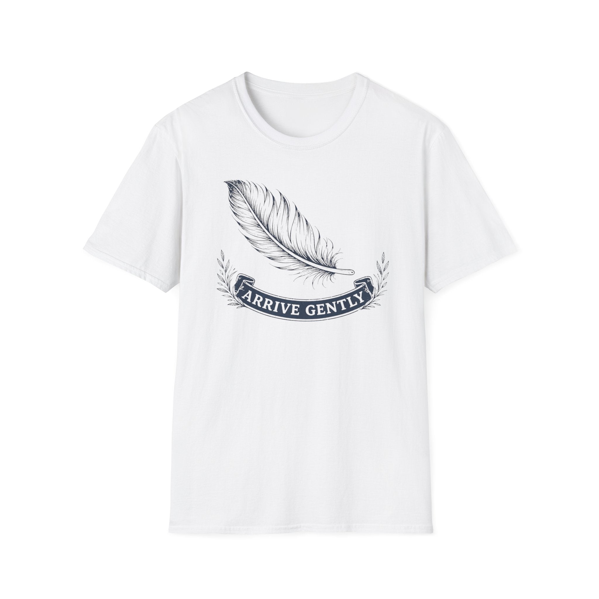 Arrive Gently Feather T-Shirt