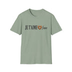 I Love France Faux Embroidery T-Shirt