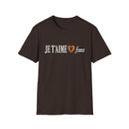 I Love France Faux Embroidery T-Shirt