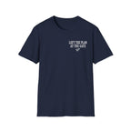 Left The Plan At The Gate Faux Embroidery T-Shirt