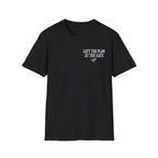Left The Plan At The Gate Faux Embroidery T-Shirt
