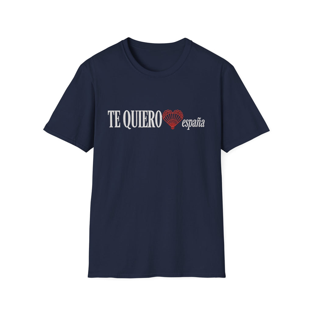 I Love Spain Faux Embroidery T-Shirt