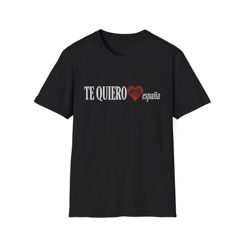 I Love Spain Faux Embroidery T-Shirt
