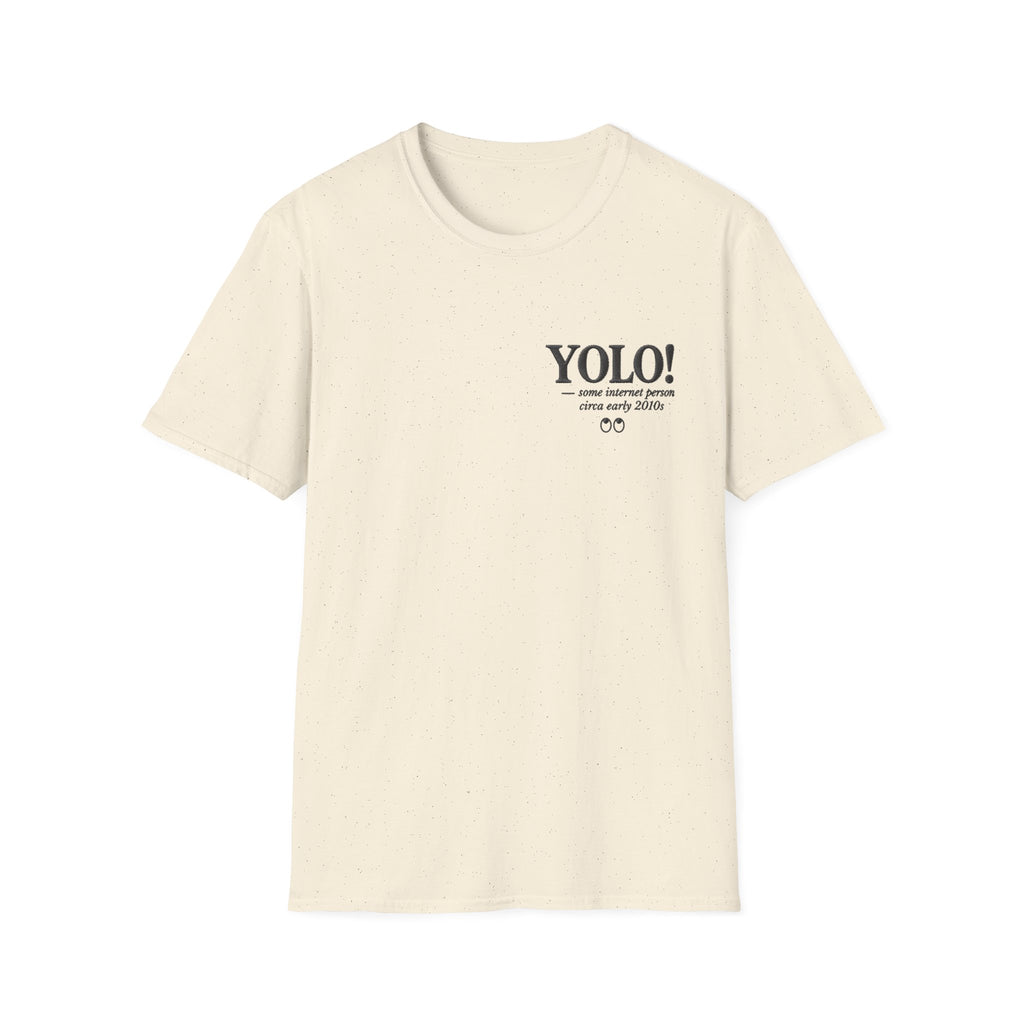 YOLO Faux Embroidery T-Shirt