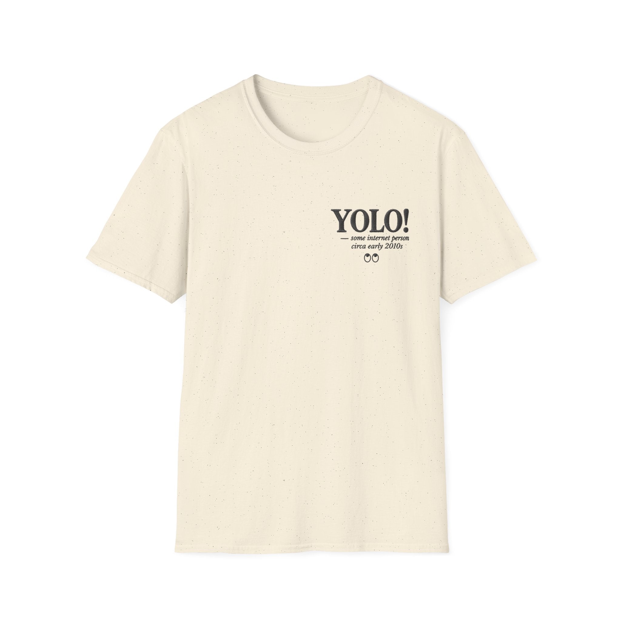 YOLO Faux Embroidery T-Shirt