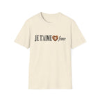 I Love France Faux Embroidery T-Shirt