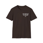 Left The Plan At The Gate Faux Embroidery T-Shirt