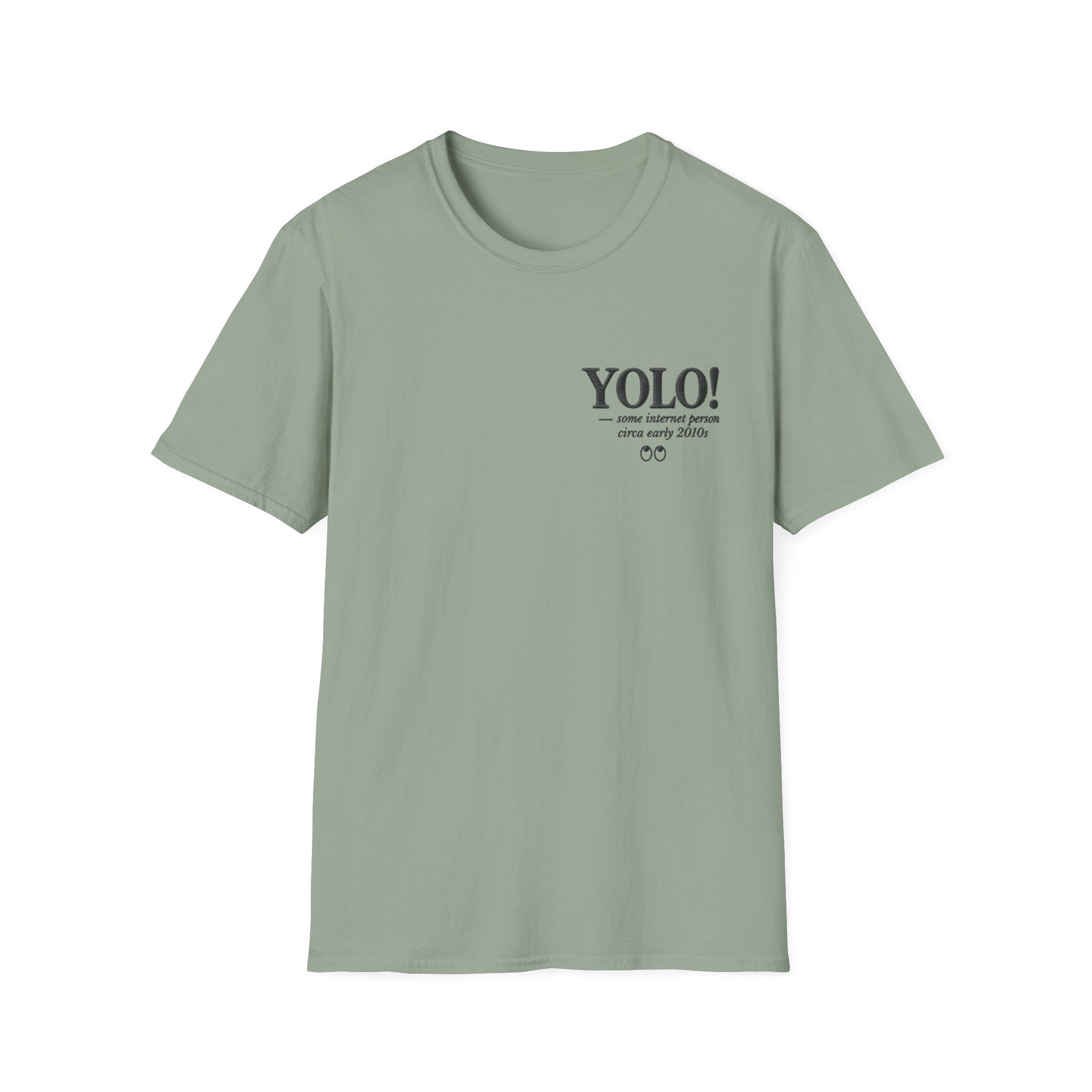 YOLO Faux Embroidery T-Shirt
