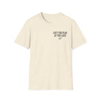 Left The Plan At The Gate Faux Embroidery T-Shirt