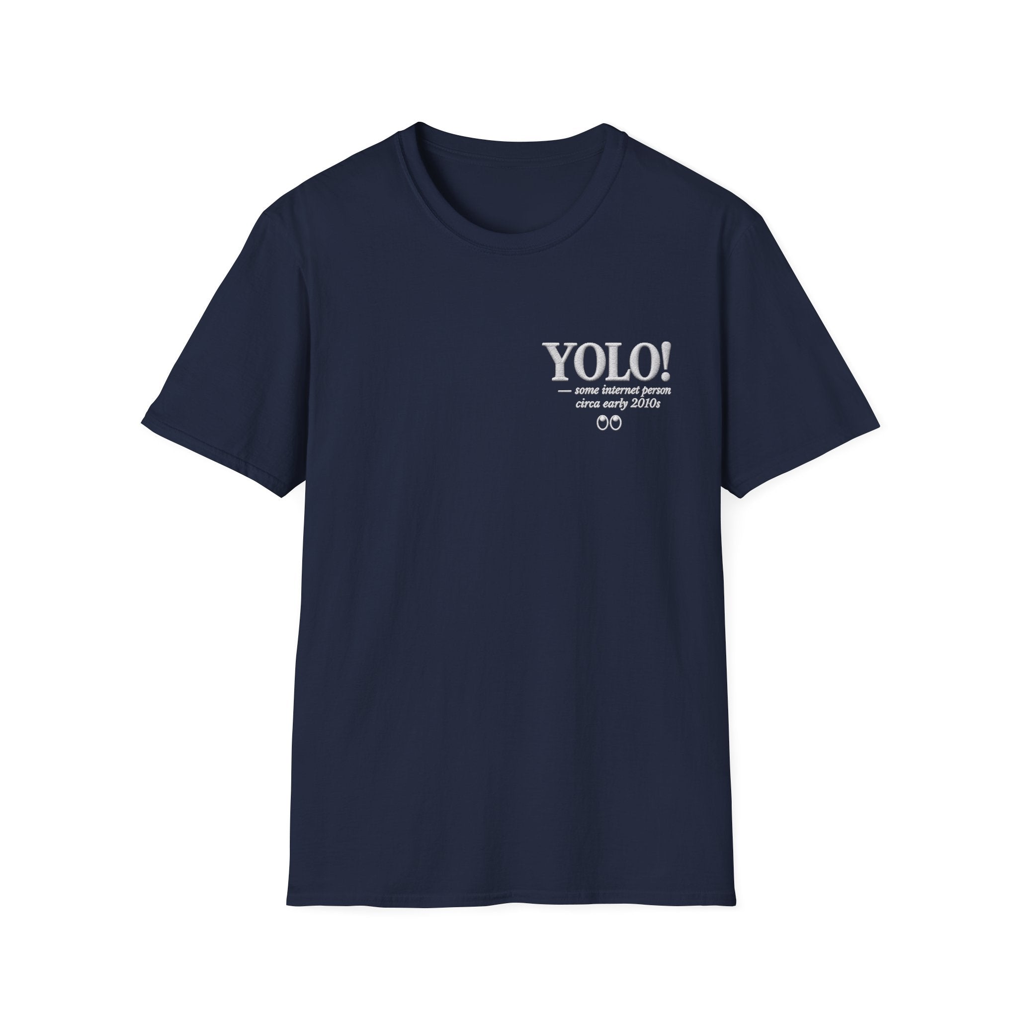 YOLO Faux Embroidery T-Shirt
