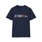 I Love France Faux Embroidery T-Shirt