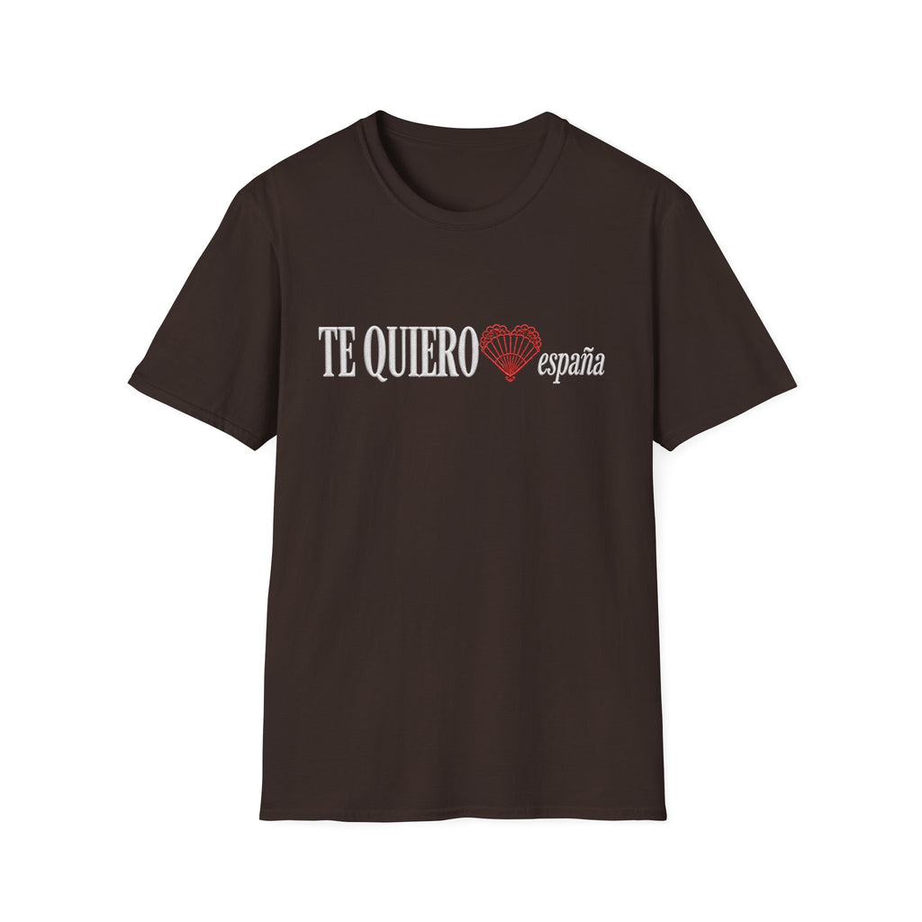 I Love Spain Faux Embroidery T-Shirt