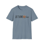 I Love France Faux Embroidery T-Shirt